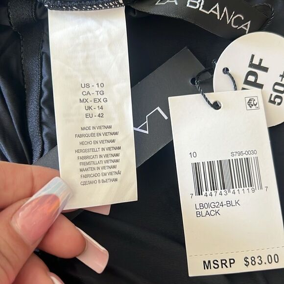 La Blanca Women's Island Goddess Rouched Body One Piece Swimsuit - Picture 11 of 14